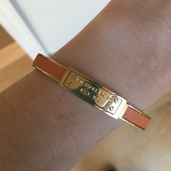 Michael Kors Gold and Orange Bangle - Picture 2 of 3
